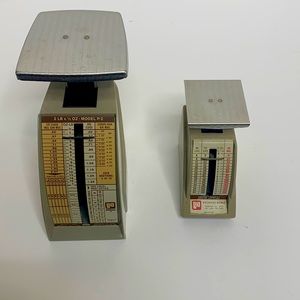 Pelouze Bundle |Pair Vintage Scales 1981 2LB x 1/2 OZ Model P-2 & Model P-1 1972